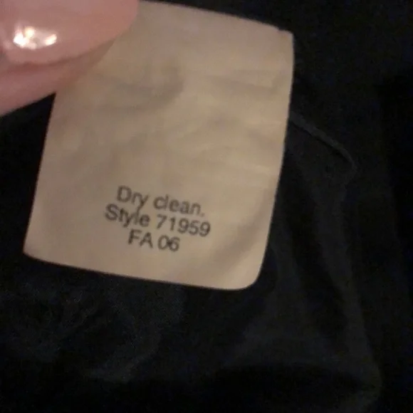 Vintage J Crew Wool Blend One Button Blazer Faux Pocket Shoulder Pads Womens 4 - Picture 10 of 10